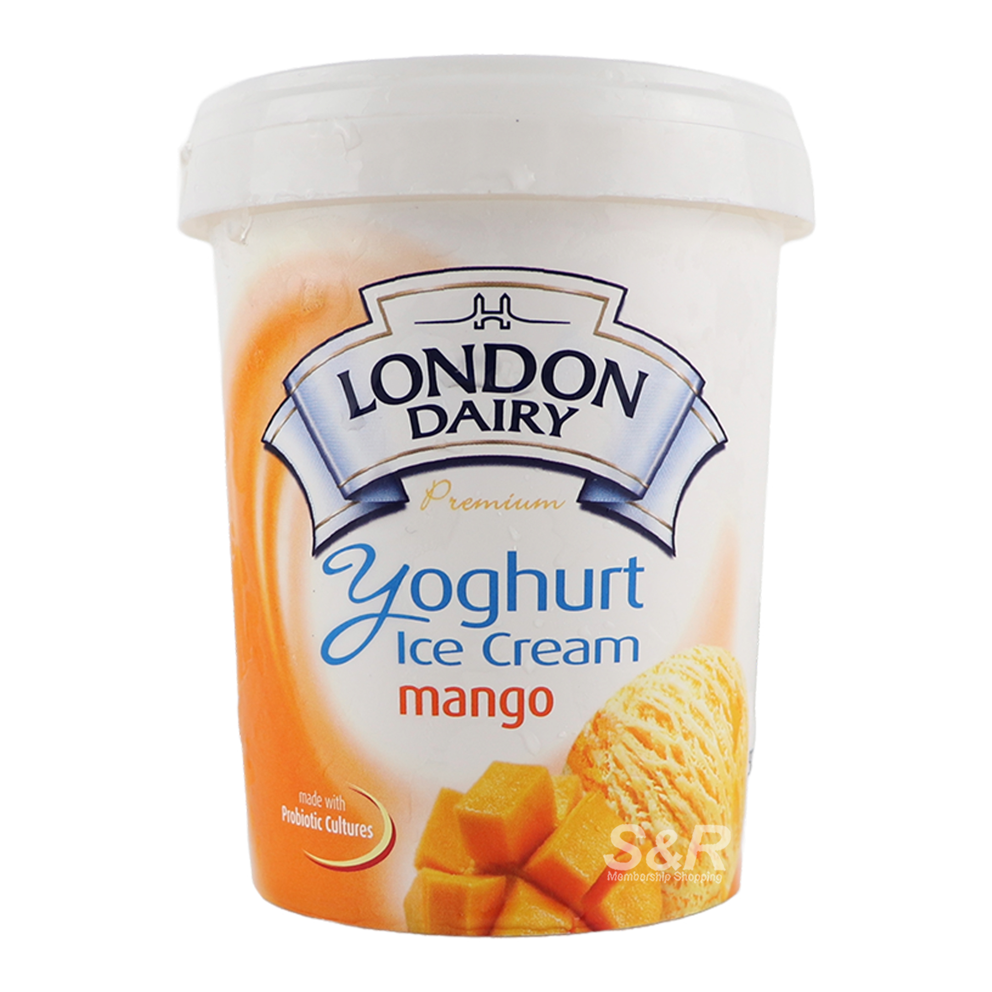 London Dairy Premium Yoghurt Ice Cream Mango 500mL London Dairy Premium Yoghurt Ice Cream Mango 500mL